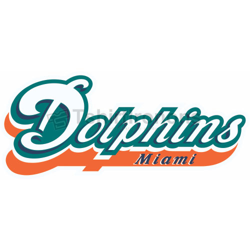 Miami Dolphins T-shirts Iron On Transfers N577 - Click Image to Close